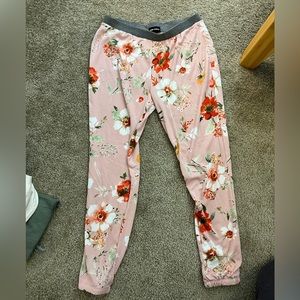 Soft, floral pajama pants